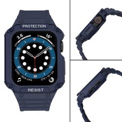 Kellarihm Apple Watchile 7 / 6 / 5 / 4 / 3 / 2 / SE 45 / 44 / 42 mm, sinine hind ja info | Nutikellade ja nutivõrude tarvikud | kaup24.ee