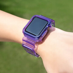 Браслет для часов Strap Light Set Watch 6 / 5 / 4 / SE - 44 mm, фиолетовый цена и информация | Чехлы для телефонов | kaup24.ee