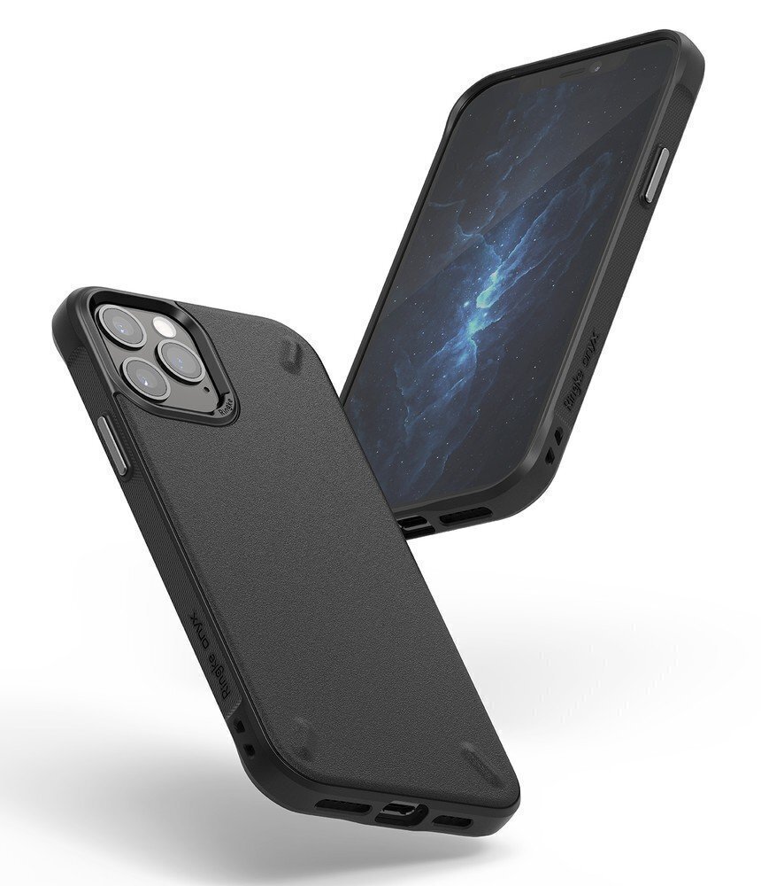 Telefoniümbris Ringke Onyx Durable sobib iPhone 12 Pro Max, must цена и информация | Telefoni kaaned, ümbrised | kaup24.ee