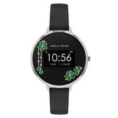 Amelia Austin Floral AA03-2009 Silver/Black hind ja info | Nutikellad (smartwatch) | kaup24.ee