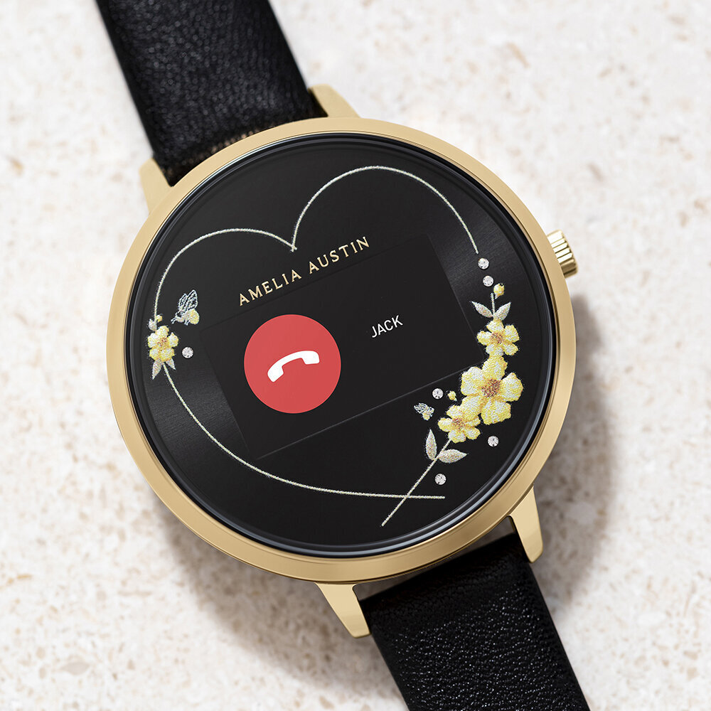 Amelia Austin Camellia AA03-2006 Gold/Black цена и информация | Nutikellad (smartwatch) | kaup24.ee