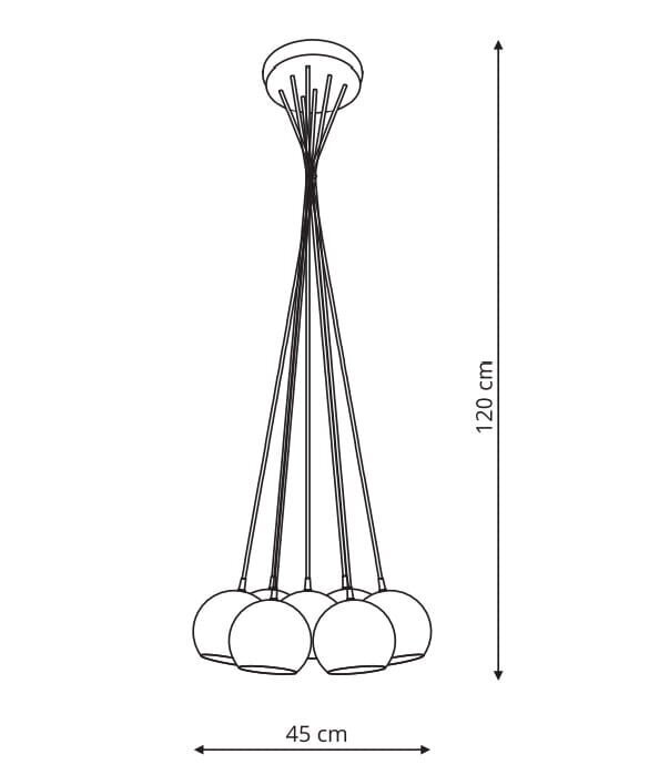 Ripplamp Light Prestige Punto 7, kroom hind ja info | Rippvalgustid | kaup24.ee