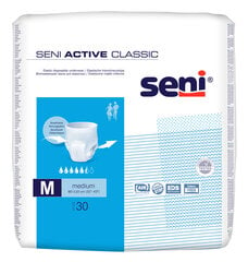 Подгузники-трусики Seni Active Classic, M размер, 30 шт. цена и информация | Подгузники, прокладки, одноразовые пеленки для взрослых | kaup24.ee