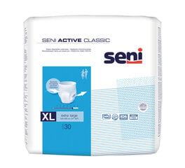 Подгузники-трусики Seni Active Classic, XL размер, 30 шт. цена и информация | Подгузники, прокладки, одноразовые пеленки для взрослых | kaup24.ee