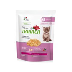 Natural trainer kitten with chicken 300 g - trainer natural kitten kanaga on täissööt kassipoegadele vanuses 1-6 kuud. Sobib suurepäraselt ka tiinetele ja imetavatele kassidele. цена и информация | Сухой корм для кошек | kaup24.ee