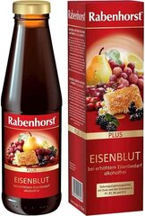 "Eisenblut", toidulisand raua ja vitamiinidega, Rabenhorst, 450ml hind ja info | Vitamiinid, toidulisandid, immuunsuse preparaadid | kaup24.ee