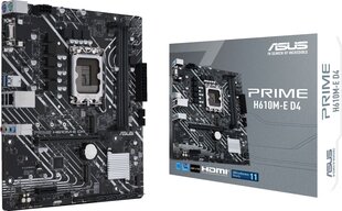 Asus PRIME H610M-E D4 hind ja info | Emaplaadid | kaup24.ee