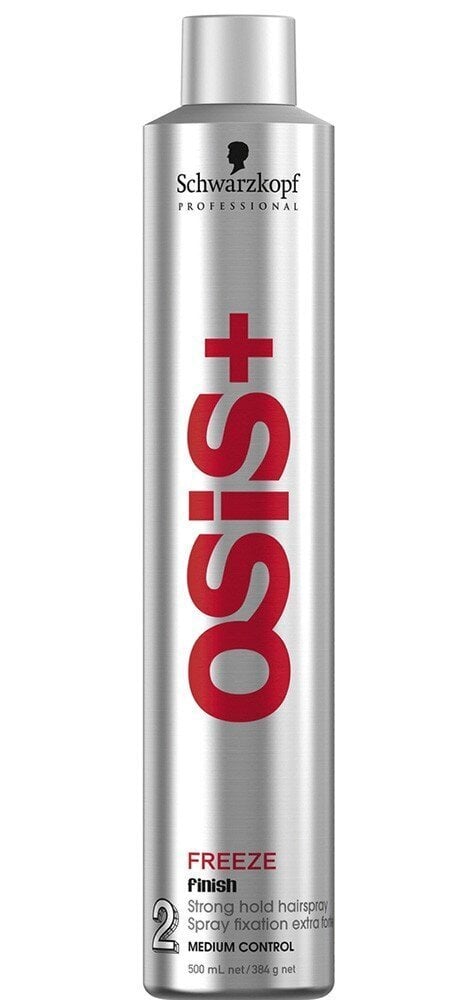 Schwarzkopf Professional Osis+ Freeze Strong Hold Juukselakk NR2 500ml цена и информация | Viimistlusvahendid juustele | kaup24.ee