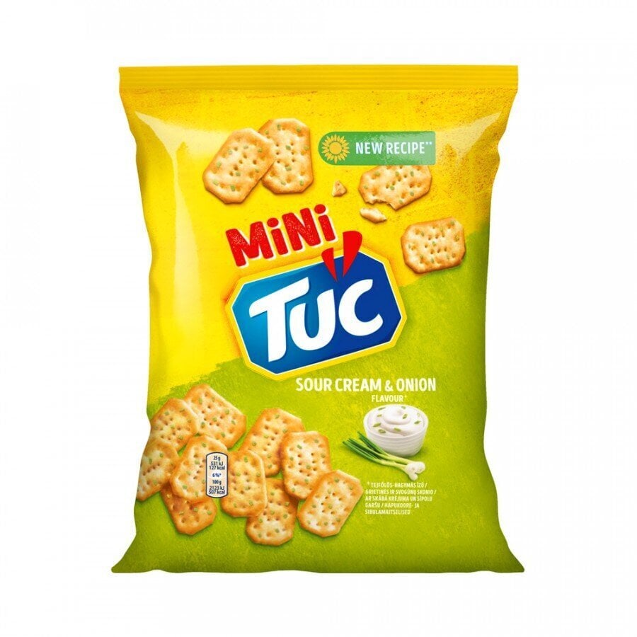 TUC Mini kreekerid sibula ja hapukoorega 100g hind ja info | Maiustused | kaup24.ee