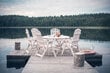 Laud “CANADA” Valge Folkland Home hind ja info | Aialauad | kaup24.ee