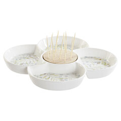 Komplekt DKD Home Decor Bamboo Ceramics jaoks (22 x 22 x 7 cm) цена и информация | Посуда, тарелки, обеденные сервизы | kaup24.ee
