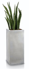Керамический вазон Ecolite, квадратный, бежевый, 28 x 60(В) см цена и информация | Вазоны | kaup24.ee