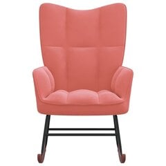 Кресло-качалка, розовое цена и информация | Кресла в гостиную | kaup24.ee