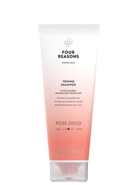 Four Reasons tooniv ja hooldav šampoon värvitud juustele - Rose Gold - 250ml цена и информация | Šampoonid | kaup24.ee