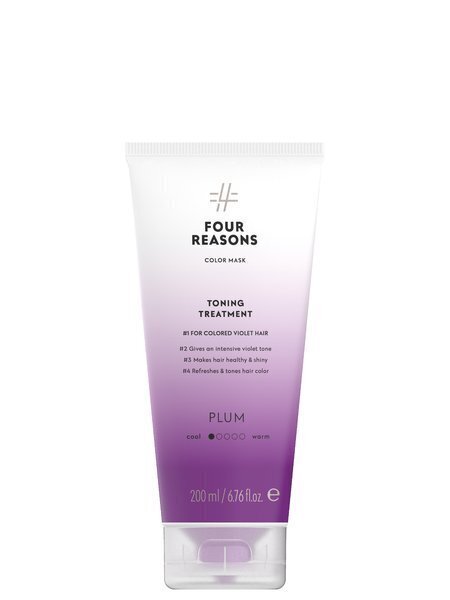 Four Reasons värvitud juustele mask Plum 200ml hind ja info | Maskid, õlid, seerumid | kaup24.ee