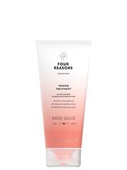 Four Reasons hooldav ja tooniv juuksemask värvitud juustele Rose Gold 200ml hind ja info | Maskid, õlid, seerumid | kaup24.ee