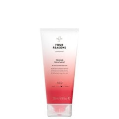 Four Reasons hooldav ja tooniv juuksemask värvitud juustele Red 200ml цена и информация | Маски, масла, сыворотки | kaup24.ee