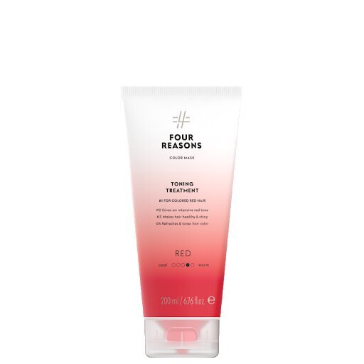 Four Reasons hooldav ja tooniv juuksemask värvitud juustele Red 200ml цена и информация | Maskid, õlid, seerumid | kaup24.ee