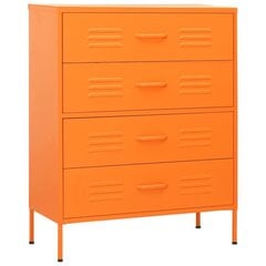 Kummut vidaXL, oranž, 80 x 35 x 101,5 cm, teras цена и информация | Комоды | kaup24.ee