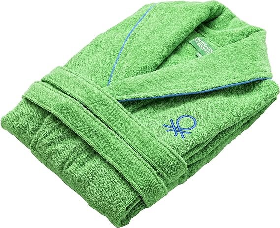 Hommikumantel Benetton Rainbow Puuvill (M/L): Värvus - Roheline hind ja info | Naiste hommikumantlid | kaup24.ee