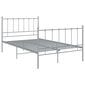 vidaXL voodiraam, hall, metall, 120 x 200 cm hind ja info | Voodid | kaup24.ee