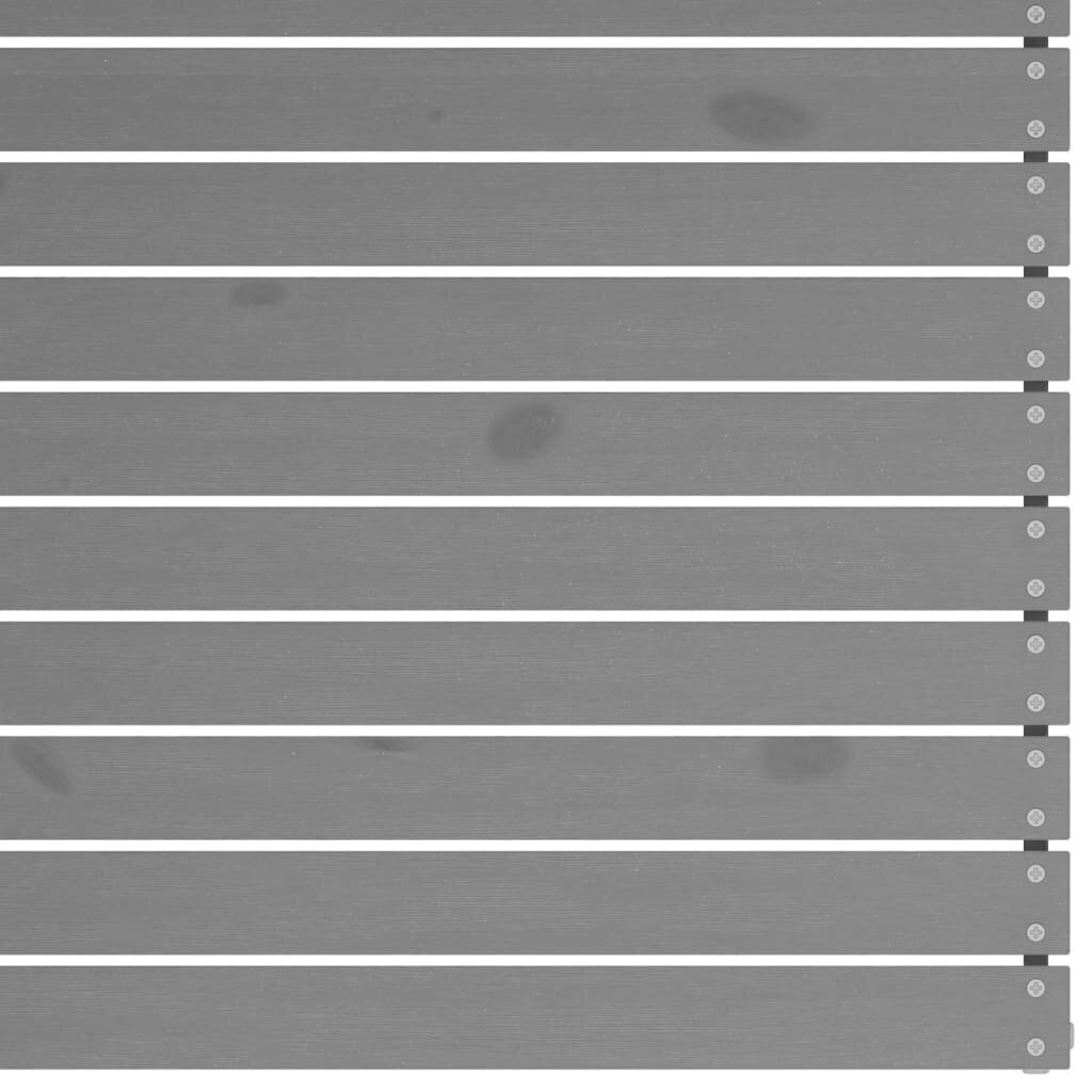 vidaXL keskmine aiadiivani osa, hall, männipuit hind ja info | Aiatoolid | kaup24.ee