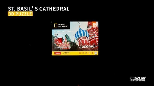 CubicFun 3D pusle National Geographic St. Basil´s katedraal hind ja info | Pusled | kaup24.ee