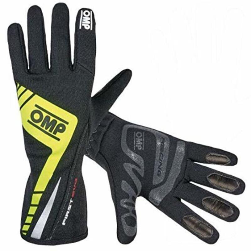 Men's Driving Gloves OMP First EVO Must hind ja info | Meeste sallid, mütsid ja kindad | kaup24.ee