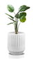 Keraamiline lillepott Mood, ümmargune, valge, 21 x 34(H) cm hind ja info | Dekoratiivsed lillepotid | kaup24.ee