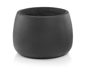 Керамический горшок Ecolite, круглый, темно-серый, 33 x 23(В) см цена и информация | Вазоны | kaup24.ee