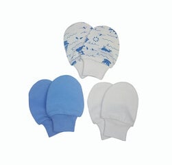 Варежки для новорожденных, 3 шт., Galatex цена и информация | Шапки, перчатки, шарфики для новорожденных | kaup24.ee