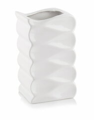 Керамический горшок Barcelona, квадратный, белый, 15 х 26(В) см цена и информация | Вазоны | kaup24.ee