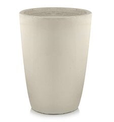 Керамический вазон Glazed, круглый, кремовый, 34 x 44(В) см цена и информация | Вазоны | kaup24.ee