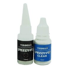 Visbella Speedy-Fix liimikomplekt: täide ja liim 10ml + 10 ml (läbipaistev) hind ja info | Autokeemia | kaup24.ee