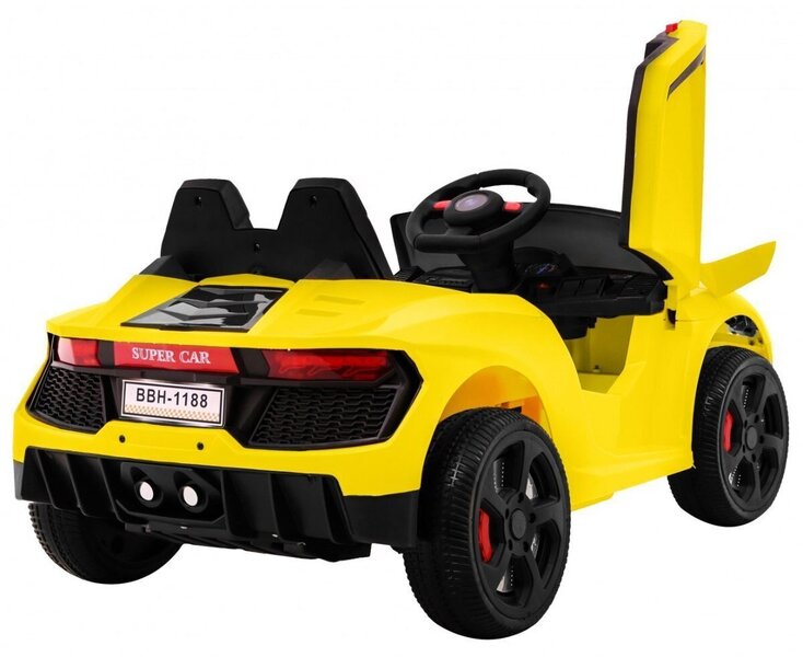 Laste kahekohaline elektriauto "Future", kollane hind | kaup24.ee