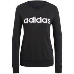 Naiste dressipluus Adidas Essentials Linear Sweatshirt W GL0718, must hind ja info | Naiste pusad | kaup24.ee