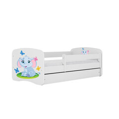 Кровать Babydreams, белая, 140x70 см, с ящиком цена и информация | Кровати | kaup24.ee