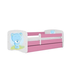 Кровать Babydreams, розовая, 140x70 см, с выдвижным ящиком цена и информация | Кровати | kaup24.ee