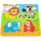 Puidust pusle ZOO loomad ,,Viga Toys" hind ja info | Arendavad mänguasjad | kaup24.ee