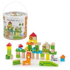 Деревянные кубики Zoo Viga, 50 шт.  цена и информация | Развивающие игрушки | kaup24.ee