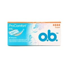 O.B tampoonid Pro Comfort Super 16tk hind ja info | Tampoonid, hügieenisidemed, menstruaalanumad | kaup24.ee