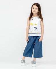 Белая майка с принтом для девочек «Gulliver» цена и информация | Рубашки для девочек | kaup24.ee