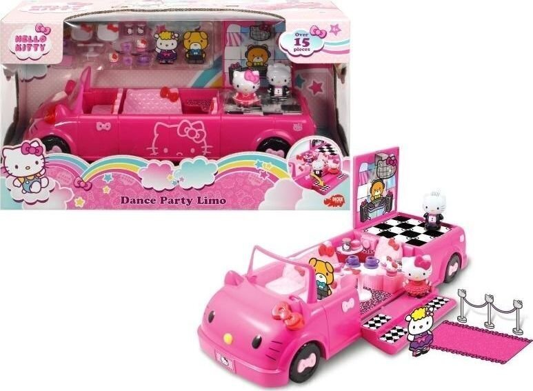 Hello Kitty limusiin - tantsupõrand tarvikutega, Dickie hind ja info | Arendavad mänguasjad | kaup24.ee