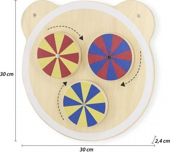 Puidust riputatav seinamäng - Värvide pööramine Viga hind ja info | Arendavad mänguasjad | kaup24.ee