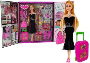 Nukk musta kleidi, aksessuaaride ja komplektiga käevõrude loomiseks hind ja info | Tüdrukute mänguasjad | kaup24.ee