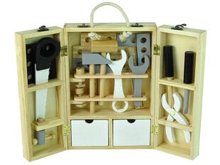 Bino деревянный ящик инструментов цена и информация | Игрушки для мальчиков | kaup24.ee