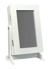 Зеркало напольное - шкаф для украшений PHO5775, белое цена и информация | Подвесные зеркала | kaup24.ee