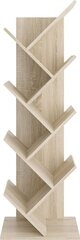 Книжный шкаф стоячий, геометрический FMD Lumarko, цвет дуб! цена и информация | Полки | kaup24.ee