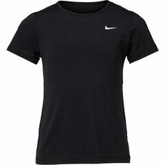 Laste Lühikeste varrukatega T-särk Nike Pro, Must hind ja info | Tüdrukute särgid | kaup24.ee