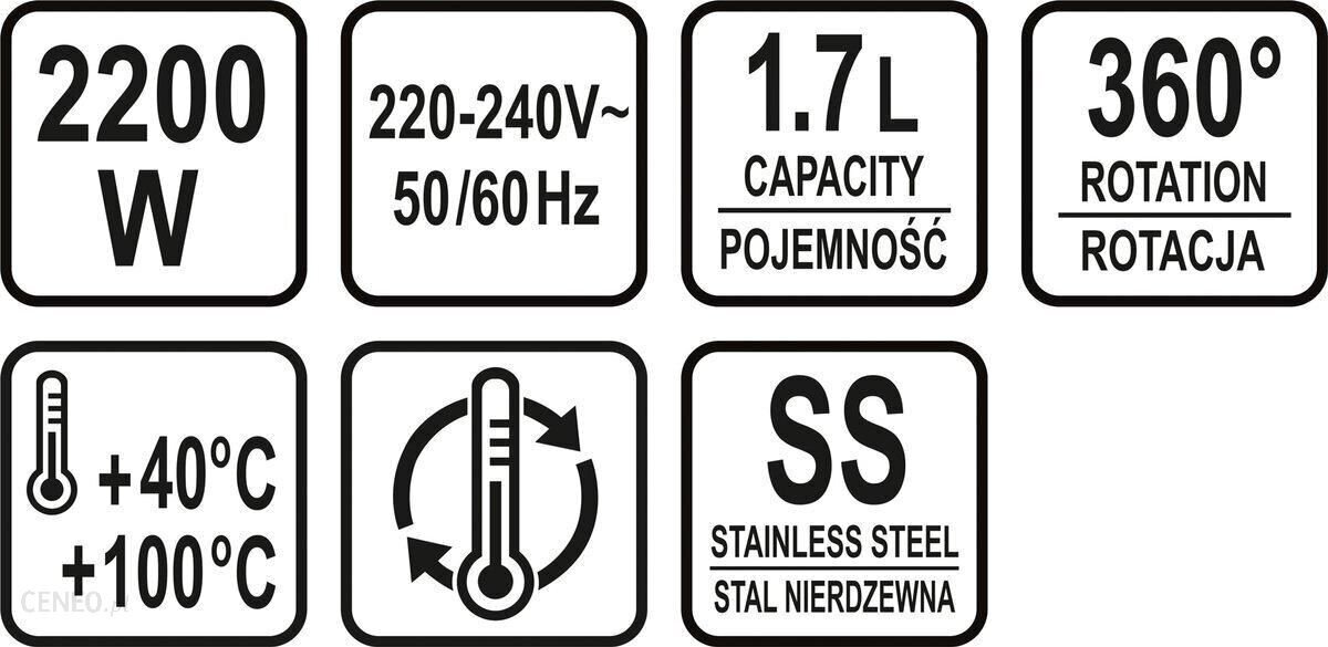 Elektriline veekeetja 1,7L 2200 W (reguleeritav temperatuur) hind ja info | Veekeetjad | kaup24.ee